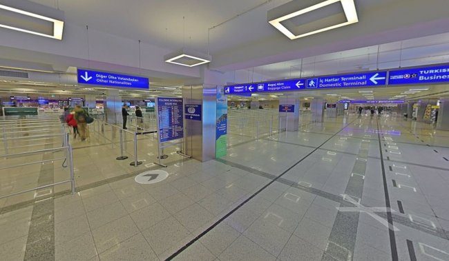 Как дойти до терминала внутренних рейсов в аэропорту Ататюрк